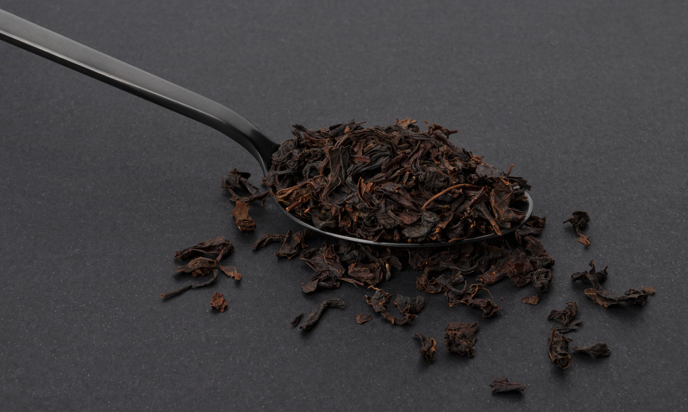 Dry Black Tea Leaves